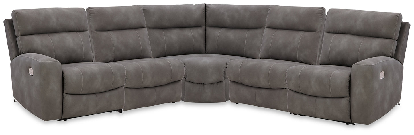 Next-Gen DuraPella 5-Piece Power Reclining Sectional