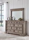 Blairhurst King Panel Bed with Mirrored Dresser, Chest and Nightstand