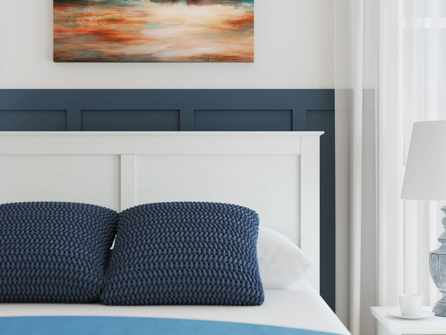 Bostwick Shoals Queen Panel Bed with Mirrored Dresser, Chest and Nightstand