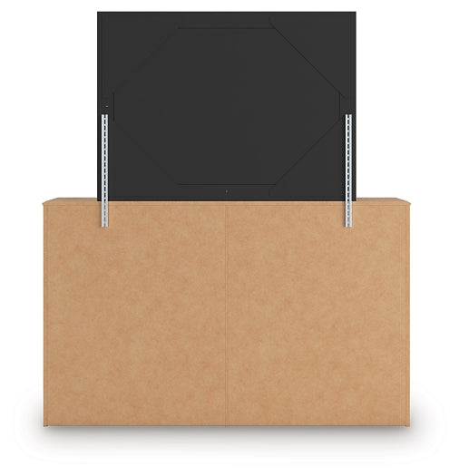 Aleaport Queen Panel Bed with Mirrored Dresser and Nightstand