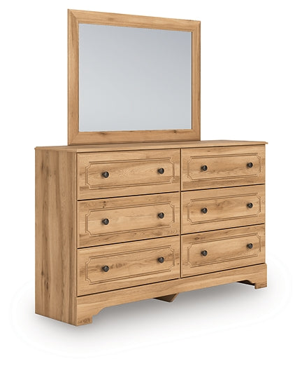 Aleaport Queen Panel Bed with Mirrored Dresser