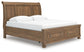 Feddinger King Storage Sleigh Bed with Mirrored Dresser, Chest and Nightstand