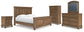 Feddinger King Panel Bed with Mirrored Dresser, Chest and Nightstand