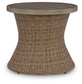 Laguna Heights Round End Table w/UMB OPT