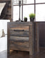 Drystan Full Panel Bed with 4 Storage Drawers, Dresser, Mirror, Chest and Nightstand