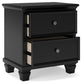 Lanolee Twin Panel Bed with Mirrored Dresser and Nightstand