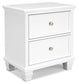 Fortman Full Panel Bed with Mirrored Dresser and Nightstand