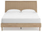 Cielden King Panel Bed with Mirrored Dresser