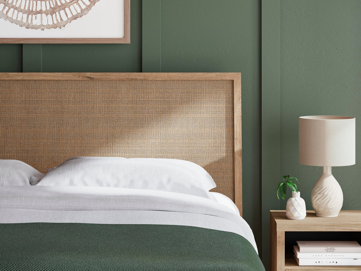 Cielden King Panel Headboard, Dresser, Mirror, Chest and Nightstand