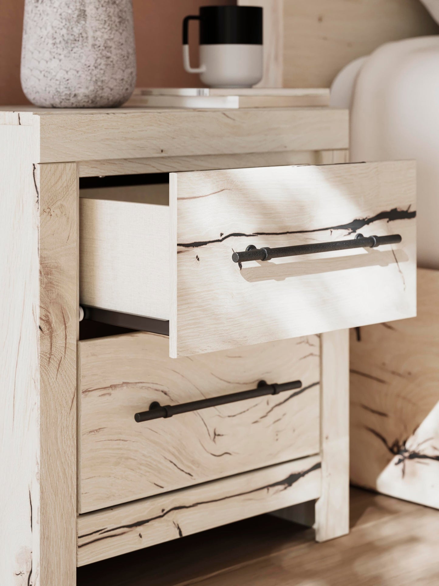 Lawroy Full Panel Bed, Dresser, Mirror, Chest and Nightstand