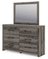 Graystorm Full Panel Storage Bed, Dresser, Mirror, Chest and Nightstand