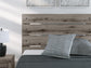 Graystorm Full Panel Bed with Storage, Dresser, Mirror and Nightstand