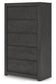 Fraluna King Panel Bed, Dresser, Mirror, Chest and Nightstand