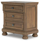 Feddinger California King Storage Sleigh Bed with Mirrored Dresser, Chest and Nightstand