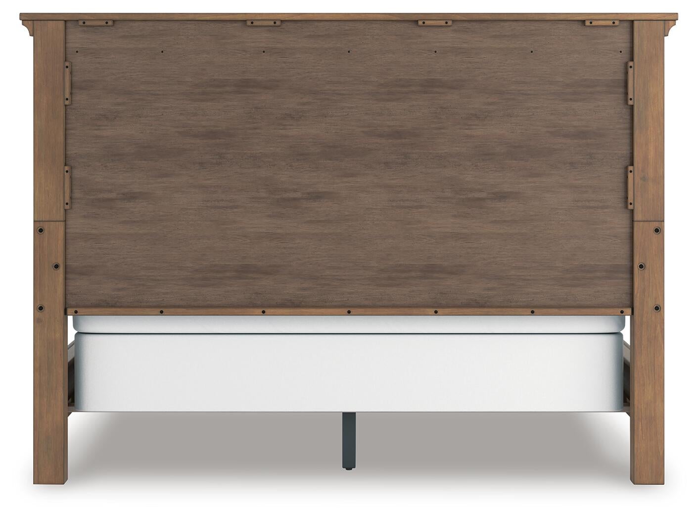 Feddinger California King Panel Bed with Mirrored Dresser, Chest and Nightstand