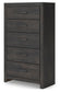 Hollivern Queen Panel Bed, Dresser, Mirror, Chest and Nightstand