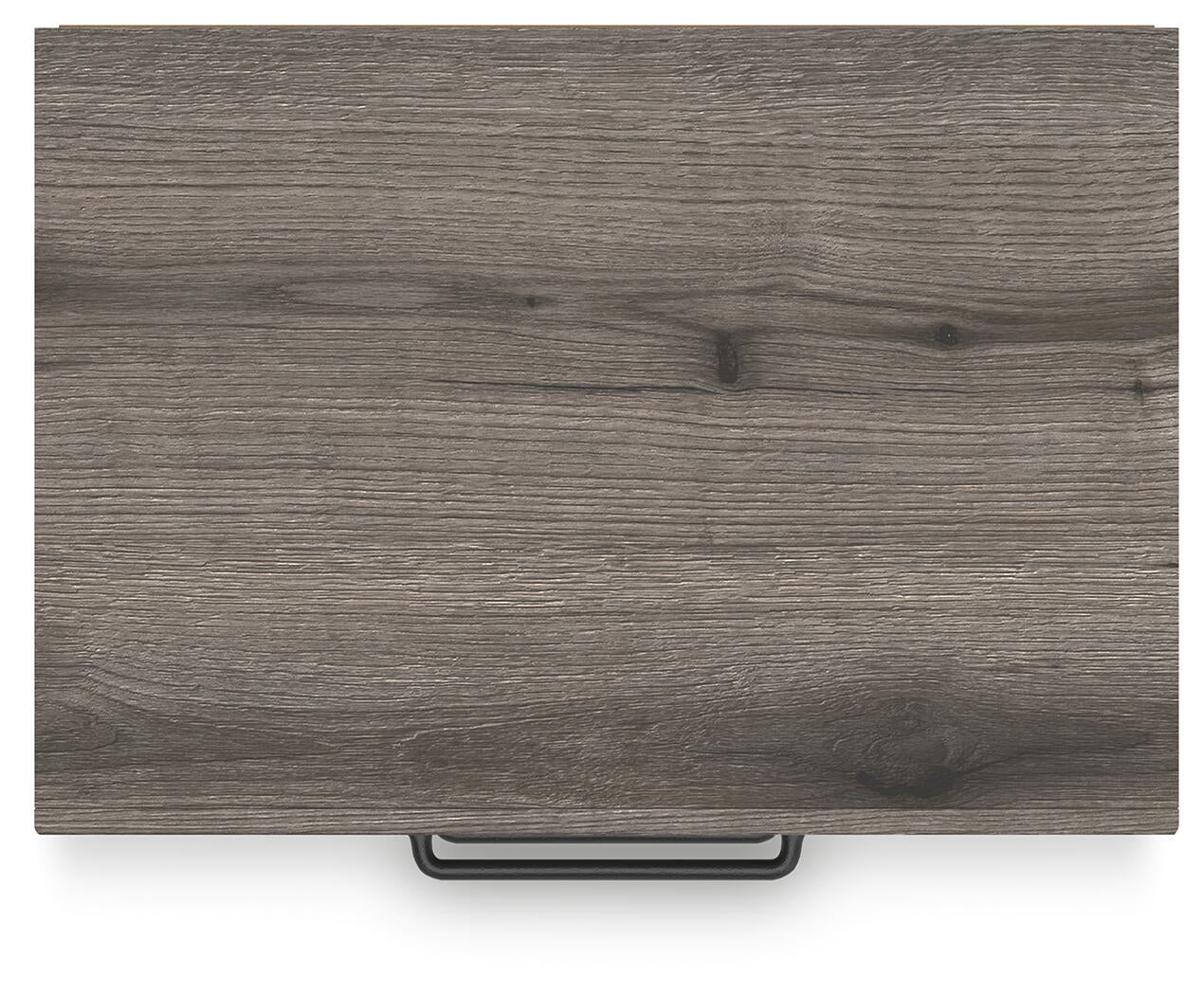 Graystorm Twin Panel Bed with Storage, Dresser, Mirror and Nightstand