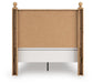 Aleaport Full Panel Bed with Mirrored Dresser and Nightstand