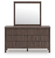 Pamytta Queen Panel Bed, Dresser, Mirror and Nightstand