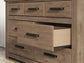 Garistyn King Panel Bed. Dresser, Mirror and Nightstand