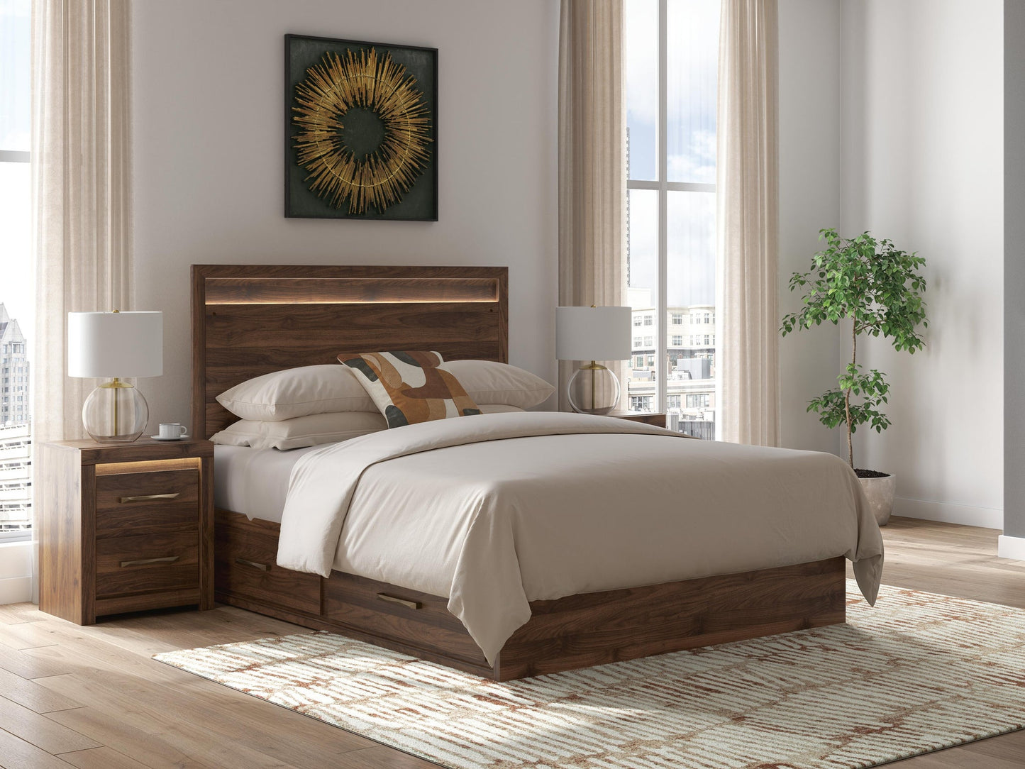 Janfyn Queen Panel Bed with Storage