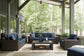Grasson Lane Outdoor Sofa, Loveseat, Lounge Chair and Ottoman with Coffee Table and End Table